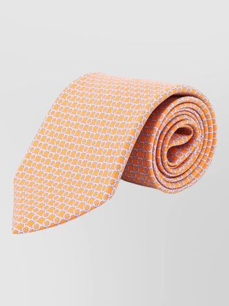 Ferragamo bow tie geometric pattern standard width shape