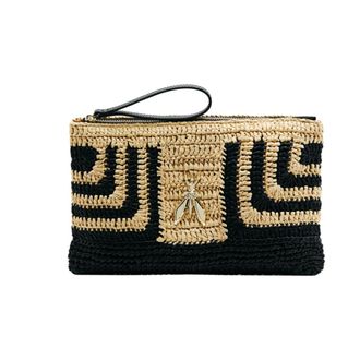 Patrizia Pepe Raffia Clutch - female - Patrizia Pepe - Clutches - Multicolor - ONE SIZE - Bags