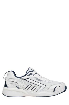 Billy Footwear BILLY Limitless 253 Side Zip Sneaker in White/navy at Nordstrom, Size 10.5