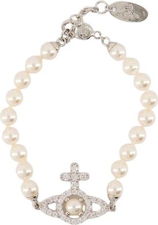 Vivienne Westwood Parel Armband - Metaal - Wit - Dames - Armbanden - Wit - ONE Size - Accessoires