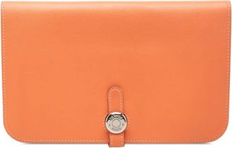 Herm&egrave;s Pre-owned Hermes Clemence Dogon Duo Wallet GM Ladies A27X29EZSNW0OA5N
