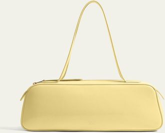 Khaite Simona Crackle Patent Leather Shoulder Bag