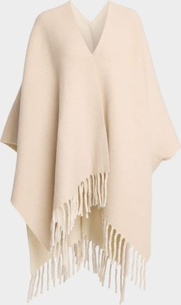 Brunello Cucinelli Reversible Wool-Cashmere Poncho