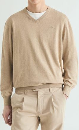 Scalpers Tone-on-tone embroidered supita sweater in Beige at Nordstrom, Size Xx-Large Eu