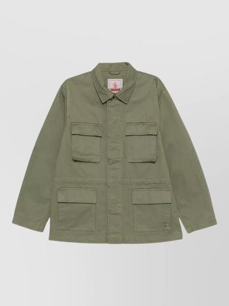 Baracuta twill field jacket shirt collar drawstring