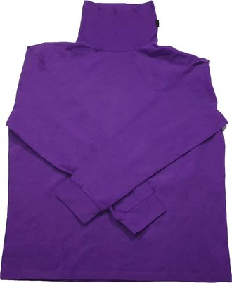 Bally 6238591 Hike 10 Mirtillo Organic Cotton Turtleneck Sweatshirt