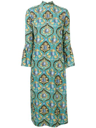 La DoubleJ Vestito lungo con stampa - Blu