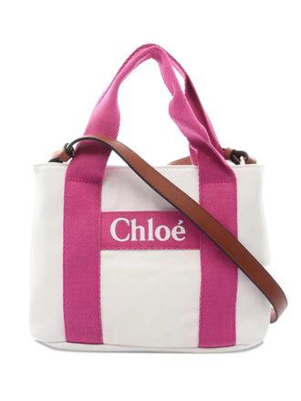 Chlo&eacute; canvas handbag - White