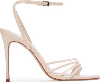 Black Suede Studio Ella 100 Sandal in Coconut Leather at Nordstrom, Size 38.5