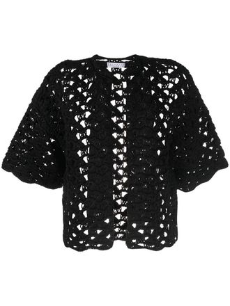 Brunello Cucinelli Opengebreid vest - Zwart