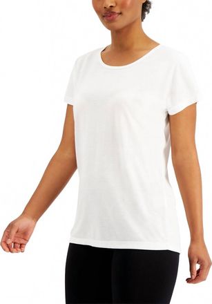 Ideology Activewear Scoop-Neck T-Shirt In Bright White