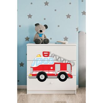 Les Tendances Les Tendances - C&oacute;moda 3 Cajones Kocot Kids Babydream Bombero - Blanco