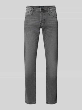 Jack & Jones Jack & Jones Straight Fit Jeans im 5-Pocket-Design Modell GLENN in Mittelgrau, Gr&ouml;&szlig;e 28/30
