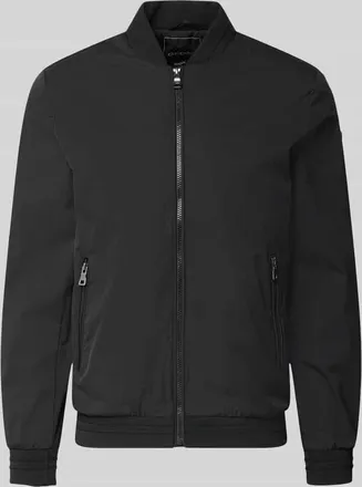 Geox Bomberjacke mit Rei&szlig;verschlusstaschen in Black, Gr&ouml;&szlig;e XXXL
