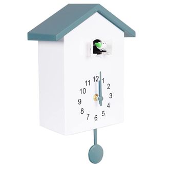 OEM Un Reloj De Pared De Estilo N&oacute;rdico Representa A Un Cuco Que Sale De La Ventana Para Anunciar La Hora