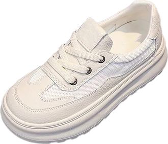 Generic Ladies Lightweight Gym Shoes Wide Fit Gym Trainers Summer Thick Fashion Single Shoes All Casual Sports Walking Sneakers for Women Womens Sneakers Size