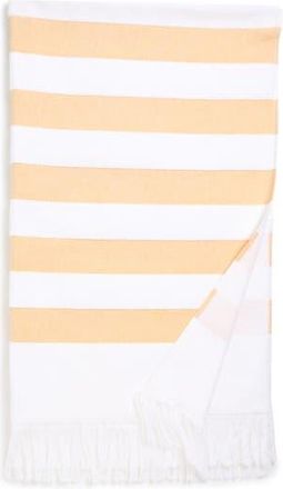 Kassatex Sardinia Beach Stripe Cotton Beach Towel in Yellow at Nordstrom Rack, Size Bath Sheet