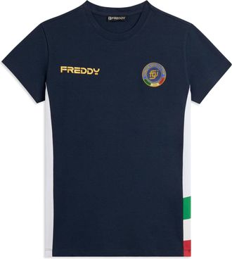 Freddy T-shirt Donna Italia FGI Blu in Jersey Elasticizzato