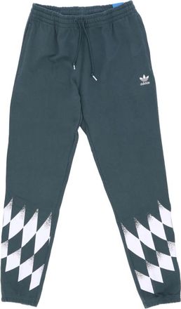 adidas Graphic Mintgroene Fleece Joggingbroek Trainingspak - Heren - Trainingsbroeken - Groen - L - Katoen - Fitness