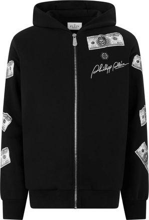Philipp Plein Zip-throughs - Heren - Vesten met rits - Zwart - 3XL - Hoodies & sweatvesten