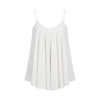 Jacquemus Sleeveless Tops, female, White, Size: 2XS Le Haut Voile