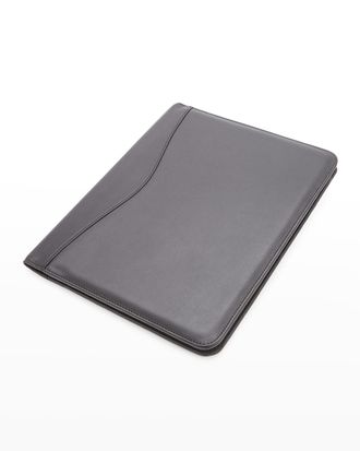 Royce Leather Personalized Suede Lined Leather Writing Portfolio