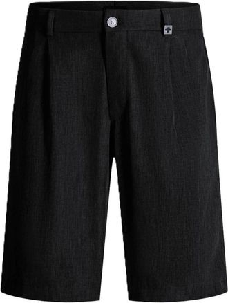 Strellson Lichtgewicht Stoffen Shorts met Plooitjes - Heren - Korte Broeken - Zwart - W34 - Polyester - Korte Broeken