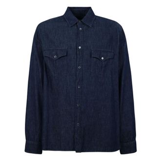 Jil Sander Heren, Overhemden, Blauw, Maat: 3XL Katoen