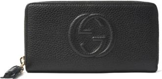 Gucci Pre-owned Wallets, female, Black, Size: ONE SIZE Pre-owned Leather wallets