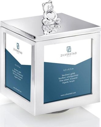 Zilverstad Marco Para 4 Fotos, Carrusel Plateado Con Caja De M&uacute;sica De Osito Tama&ntilde;o: 77x77x109 Mm Sku: Zv6161261