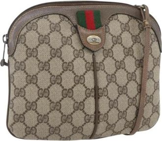 Gucci Pre-owned Cross Body Bags, female, Beige, Size: ONE SIZE Pre-owned Plastic Cross Body Bag