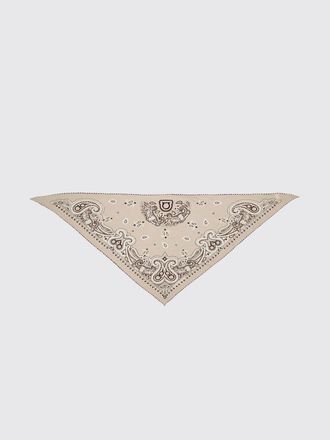 Ferragamo Sciarpa triangolare Arabesque in cashmere e lana con logo