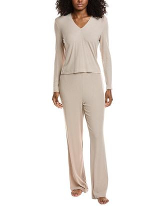 Natori Rib Essential Top & Pant Pajama Set