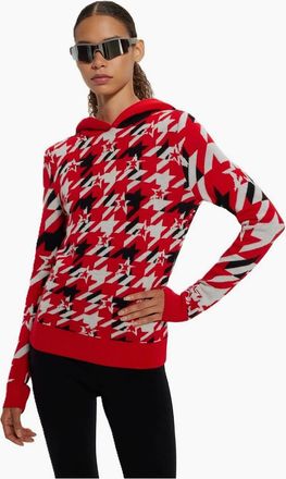 HUGO BOSS Womens Long Sleeve Regular Fit Hoodie - Red - Size: 12