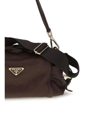 Prada Womens Shoulder Bag Explore Nappa Leather Burnt Brown - Calf
