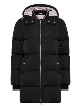 Thom Browne zip-up padded coat - Nero