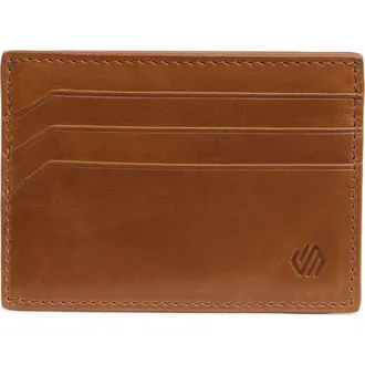 Johnston & Murphy Hunter Weekend Leather Card Case in Tan at Nordstrom Rack