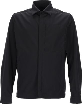 Herno Black Regular Solid Overshirt
