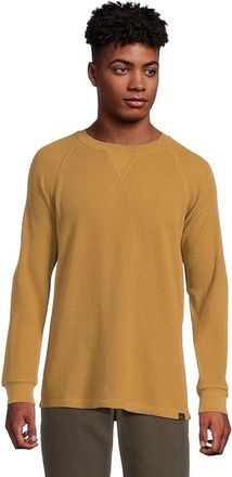 L.L.Bean Signature Waffle Crew Regular Mens Clothing Marsh Brown : 3XL, Cotton