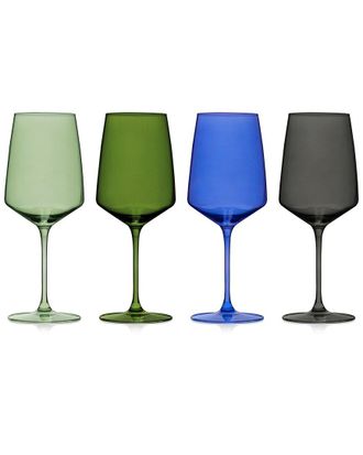 Viski Set Of 4 Reserve Nouveau Assorted Seaside Glasses