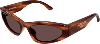Balenciaga Stijlvolle zonnebril in zwart - Dames - Zonnebrillen - Bruin - 58 MM - Accessoires