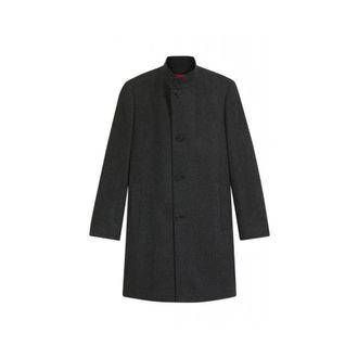 HUGO BOSS Hombre, Abrigos, Gris, Talla: L