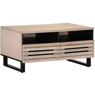 vidaXL Tavolino da Salotto 80x55x40 cm Legno Massello di Mango - Vidaxl