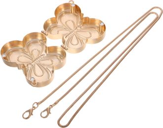 UPKOCH Elegant Butterfly Evening Clutch Bag with Chic Chain Iron Crossbody Purse for Weddings Parties and Casual Use Handsfree Fashionable Shoulder Bag for W