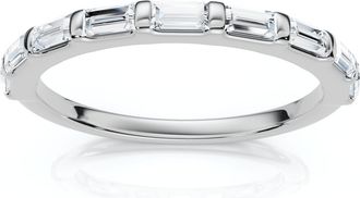 Pompeii3 1/2Ct Baguette Diamond Anniversary Stackable Band 14k Gold or Platinum Lab Grown