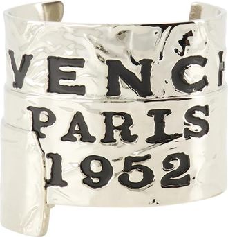 Givenchy Tape Cuff - Dames - Armbanden - Grijs - M - Leer - Accessoires