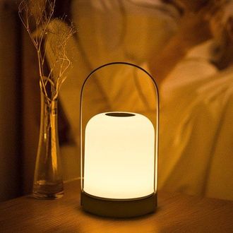 OEM Luce Notturna A 3 Colori, Dimmerabile E Ricaricabile, Per Camere Da Letto, Camerette Per Bambini, Campeggio E Illuminazione DAtmosfera, Bianca