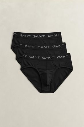 GANT Men 3-Pack Briefs (XXXL) BLACK