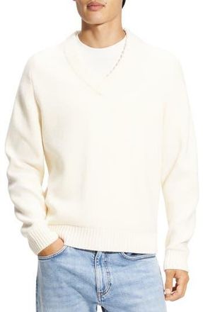 Theory Heavy Wool Sweater in Winter White at Nordstrom Rack, Size X-Large