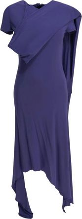 Acne Studios Vestido Midi en Capas - Dresses - Mujer - P&uacute;rpura - S